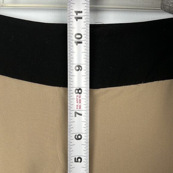 Ann Taylor black & tan tuxedo stripe tapered pant size 6 - Picture 4 of 10